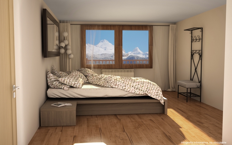 Inmobiliaria-Casmar-Apartamentos-Pirineo-Apartamentos-Villanúa-Dormitorio