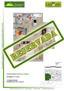 Inmobiliaria Casmar - Pisos Pirineo - Pisos Villanua - PLANTA 1 - A - Reservada