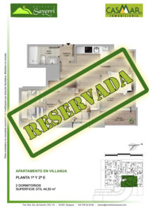 Inmobiliaria Casmar - Pisos Pirineo - Pisos Villanua - PLANTA 1 - E - Reservada