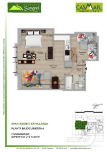 Inmobiliaria Casmar - Pisos Pirineo - Pisos Villanua - PLANTA BAJOCUBIERTA - A